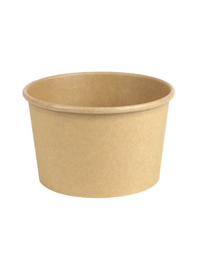 Jiachi Disposable Paper Bowls 550ml*100pcs Bamboo Fiber Biodegradable Soup Bowls Noodle Bowls Outdoor Camping Meal Box Without Lid - Image 2
