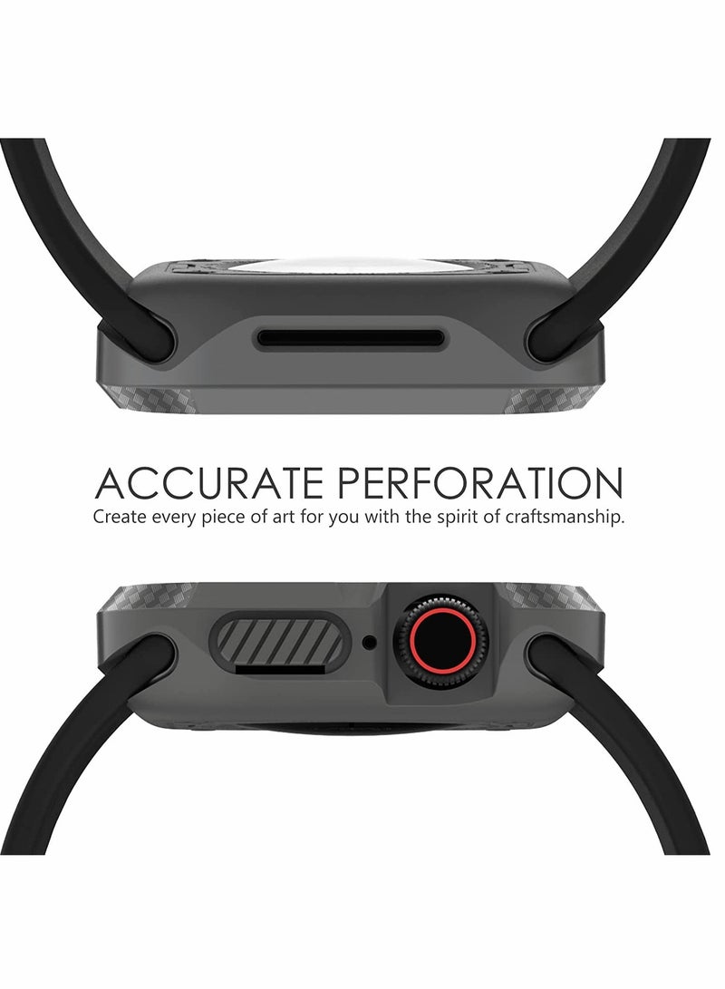 حزمة حماية شاملة تضم 3 قطع من غلاف TPU المضاد للصدمات وواقي الشاشة لساعة آبل الترا 49 مم - أفضل حماية لساعتك الذكية. - Image 5
