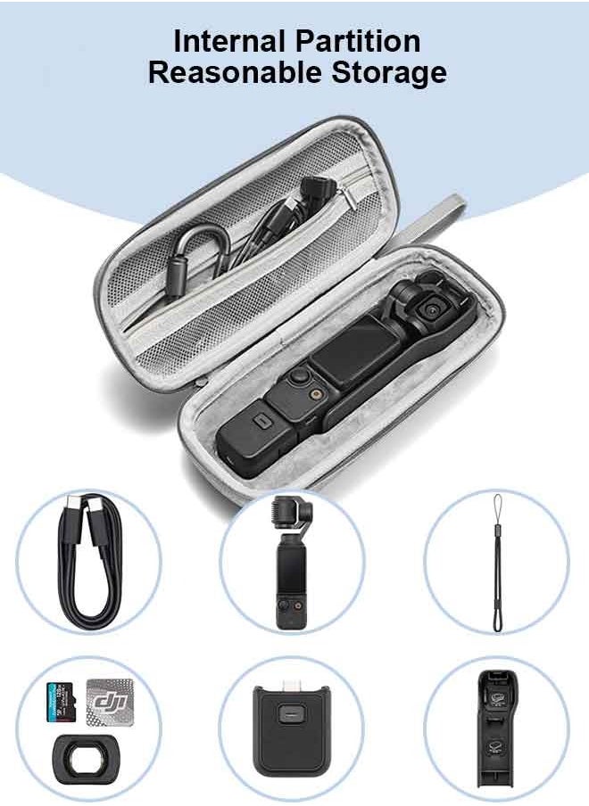 بشكل مختصر - حقيبة حمل واقية من DJI Pocket 3 - خفيفة الوزن ومتينة، تناسب جميع الملحقات، مثالية للسفر والمغامرات الخارجية والاستخدام اليومي - Image 1