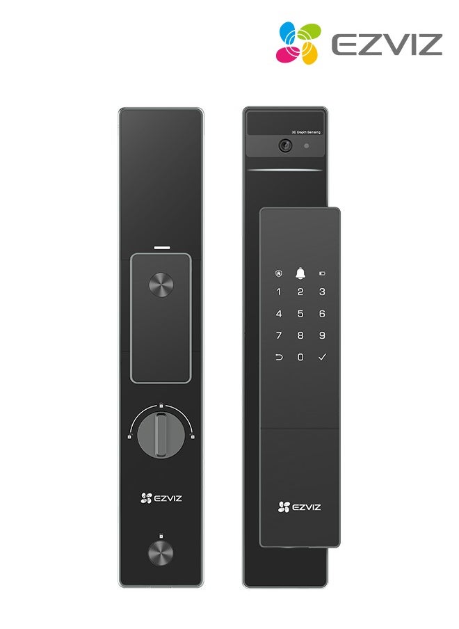 EZVIZ Smart Lock Dl50fvs 8-in-1 Keyless Entry Door Lock 3d Face Recognition Door Lock Built-in 8gb Storage 2-meter Night Vision Active Intercom 