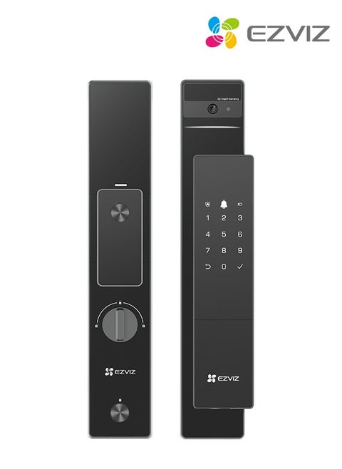 Smart Lock Dl50fvs 8-in-1 Keyless Entry Door Lock 3d Face Recognition Door Lock Built-in 8gb Storage 2-meter Night Vision Active Intercom