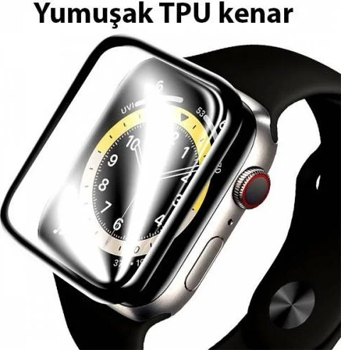 Polhammobile Polham Compatible with Apple Watch 7 41MM Full Covering Screen Protector, Curved, Waterproof, Does Not Leave Fingerprints