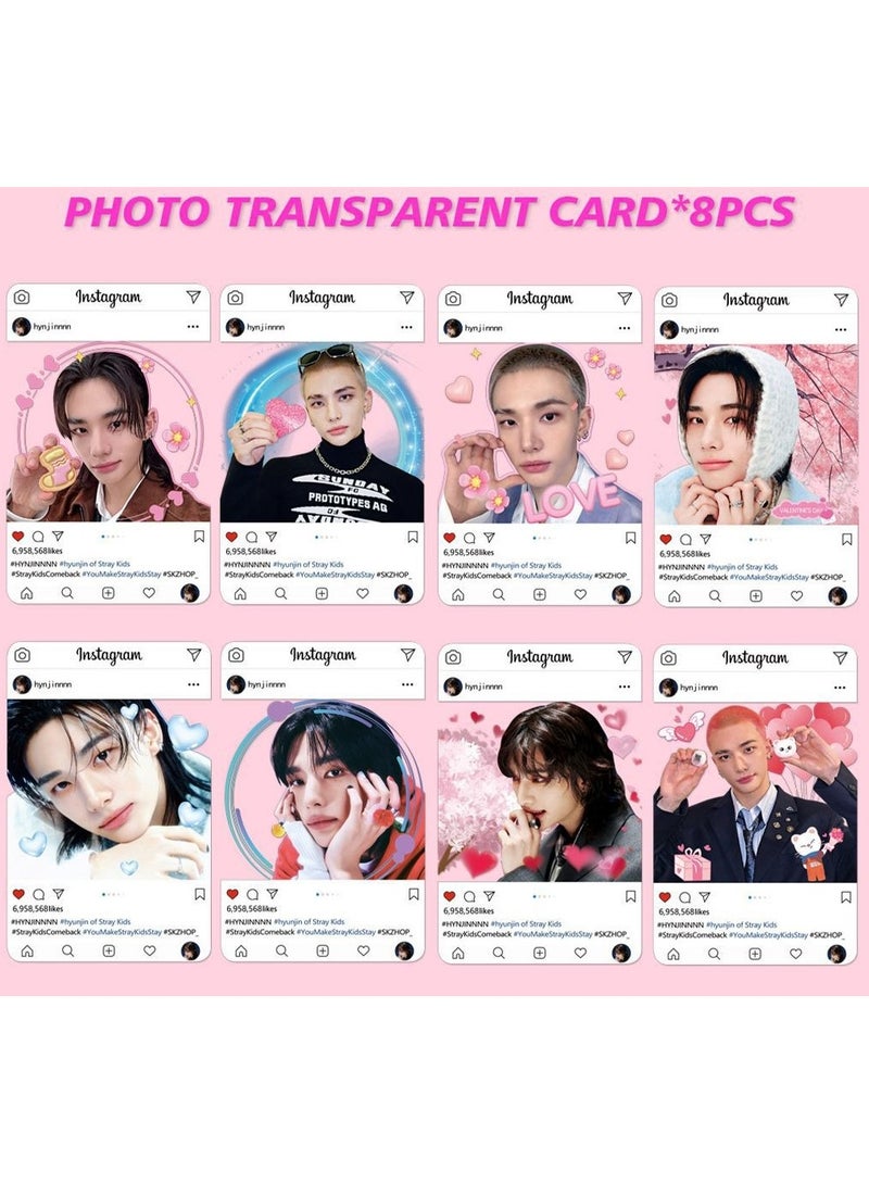 EHOME Stray kids Album GIANT Gift Box With Lomo Cards, Acrylic Stand, Hand Account Tape, Keychain, Lanyard, Stickers, Photo Card  - Image 5