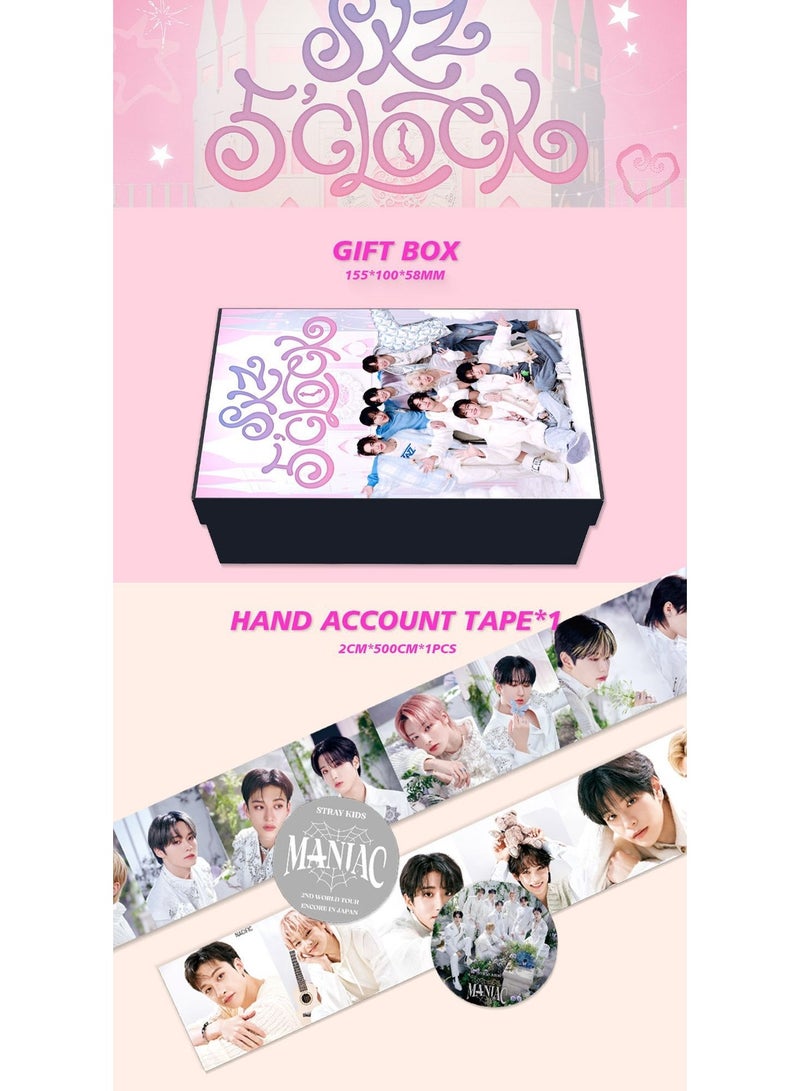 EHOME Stray kids Album GIANT Gift Box With Lomo Cards, Acrylic Stand, Hand Account Tape, Keychain, Lanyard, Stickers, Photo Card  - Image 2