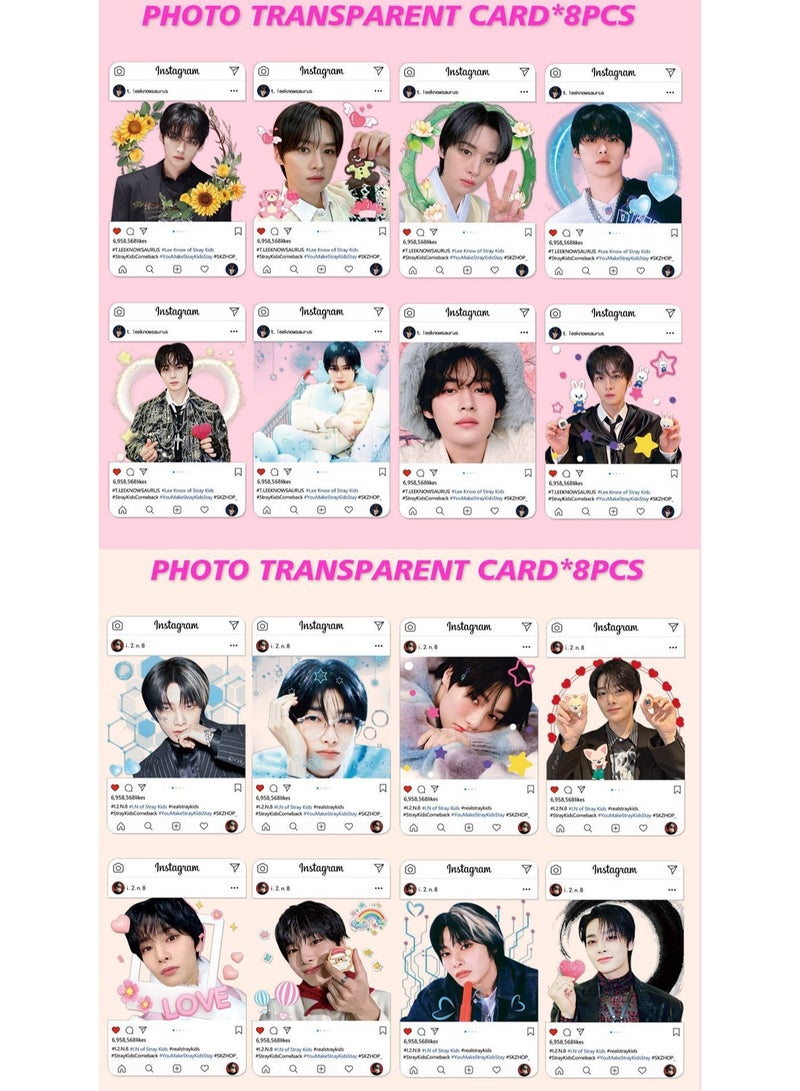 EHOME Stray kids Album GIANT Gift Box With Lomo Cards, Acrylic Stand, Hand Account Tape, Keychain, Lanyard, Stickers, Photo Card  - Image 4