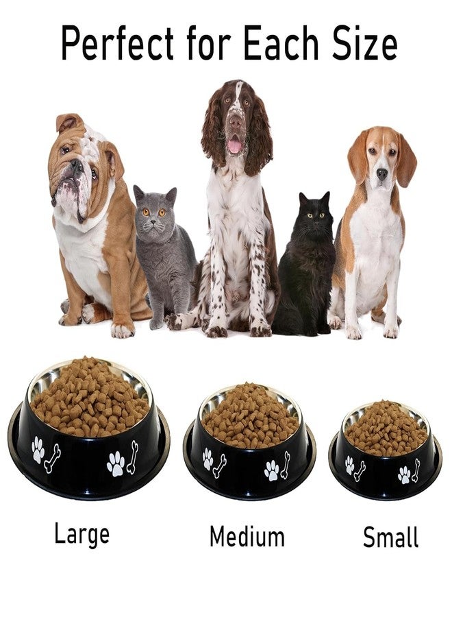 Madhabi Stainless Steel Cat Food and Water Bowl - 5 No. Size Feeding Dish with Non-Skid Rubber Base | BPA-Free Non-Toxic Pet Feeder for Cats and Kittens | Durable Anti-Slip Design for Daily Use - Image 4