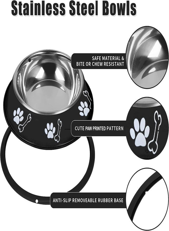 Madhabi Stainless Steel Cat Food and Water Bowl - 5 No. Size Feeding Dish with Non-Skid Rubber Base | BPA-Free Non-Toxic Pet Feeder for Cats and Kittens | Durable Anti-Slip Design for Daily Use - Image 2