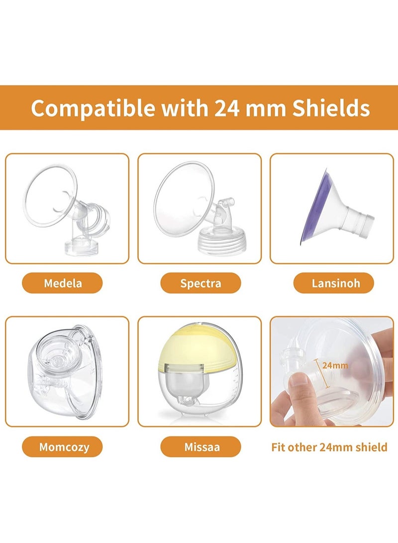 4pcs 17mm 19mm Inserts for momcozy S9 S12 S9pro S12pro Lansinoh Bellababy Pump Parts Replace Wearable Breast Pump Shield Insert to Reduce 24mm Down to 17mm 19mm - Image 2
