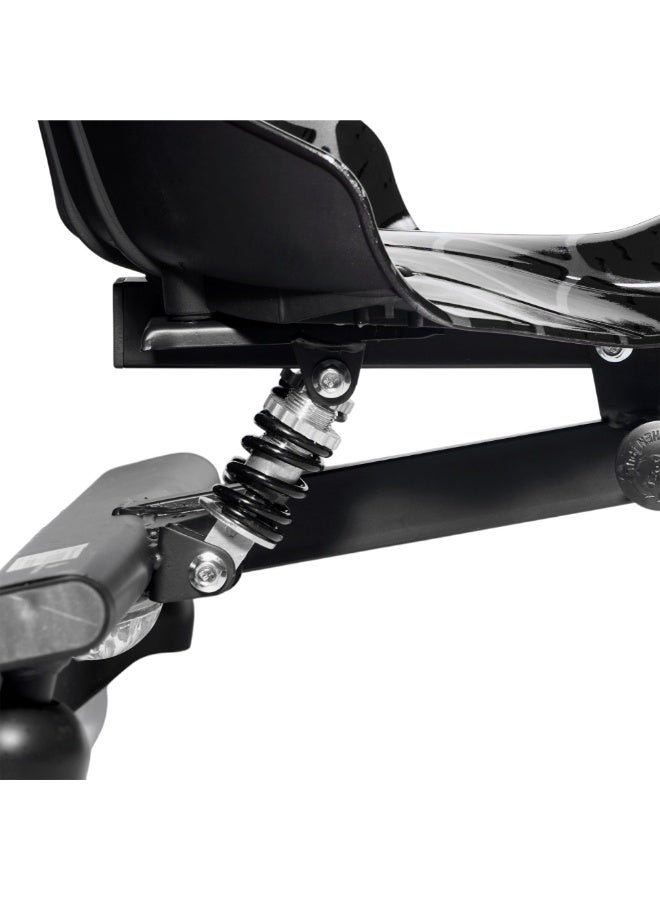 Crony JL009 8″ v-type drift car for kids, 250 w motor, 36 v/3 ah battery, 3-speed modes, led lighting, football & street-dance design, smooth drift wheels, 18 km/h top speed, 7–10 km range, lightweight electric drift toy, easy control for beginners, fun drift action, ideal for kids who love drifting, racing, and scooter-style maneuverability, Black Spid - Image 2