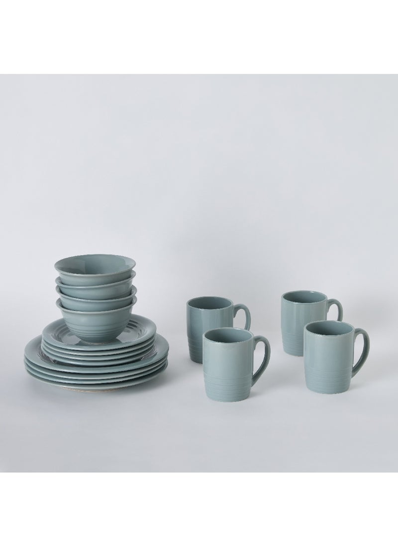 Home Box - Elegenza Celadon 16-Piece Dinner Set 27.5 x 27.5 x 2 cm - Image 1