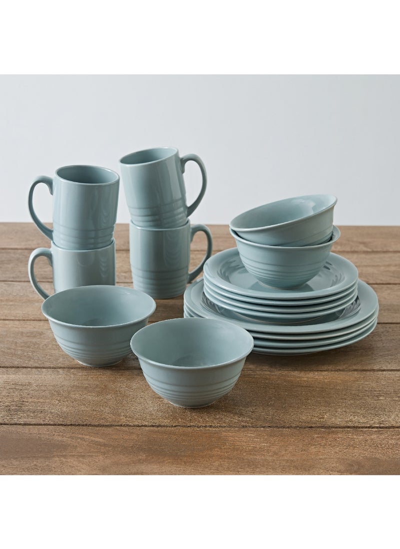 Home Box - Elegenza Celadon 16-Piece Dinner Set 27.5 x 27.5 x 2 cm - Image 1