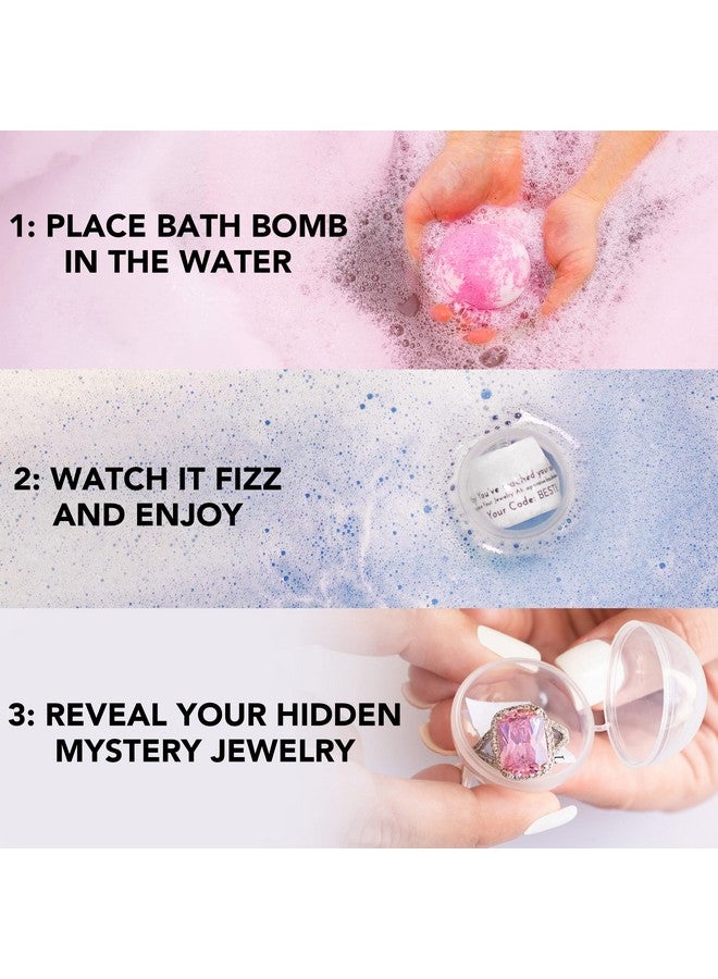 Kate Bissett Southern Magnolia Bath Bomb With Jewelry Inside (Surprise Jewelry Valued At $25 To $5,000) Made In Usa, Perfect For Bubble Spa Bath. Handmade | Ring Size 08 - Image 5