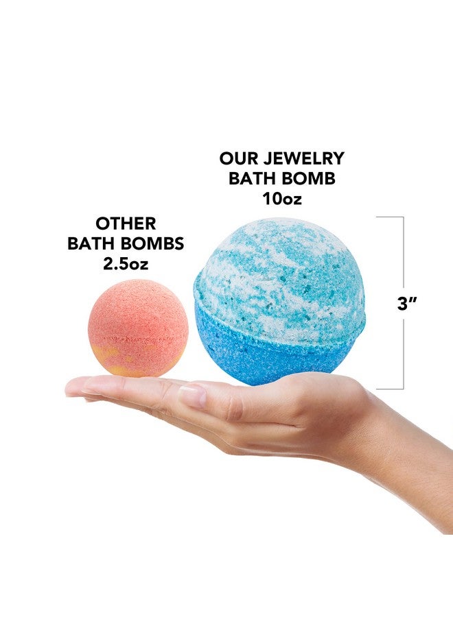 Kate Bissett Southern Magnolia Bath Bomb With Jewelry Inside (Surprise Jewelry Valued At $25 To $5,000) Made In Usa, Perfect For Bubble Spa Bath. Handmade | Ring Size 08 - Image 4