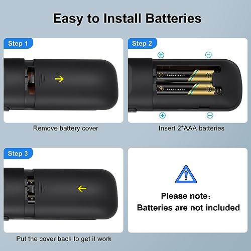 OMAIC Replacement for Roku-TV-Remote, Compatible for Hisense/Onn/Sharp Roku Series Smart TVs【Pack of 2】 - Image 5