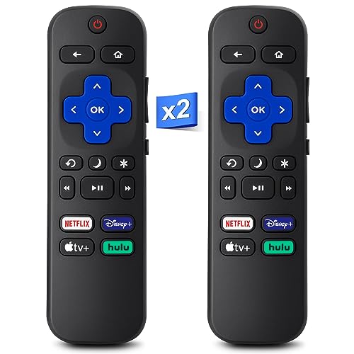 OMAIC Replacement for Roku-TV-Remote, Compatible for Hisense/Onn/Sharp Roku Series Smart TVs【Pack of 2】 - Image 2