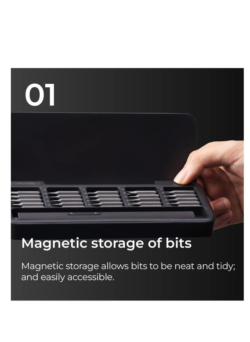 HOTO - HOTO Precision Electric Screwdriver Set 25 in 1 Magnetic Driver Bits Set Rechargeable - Image 1