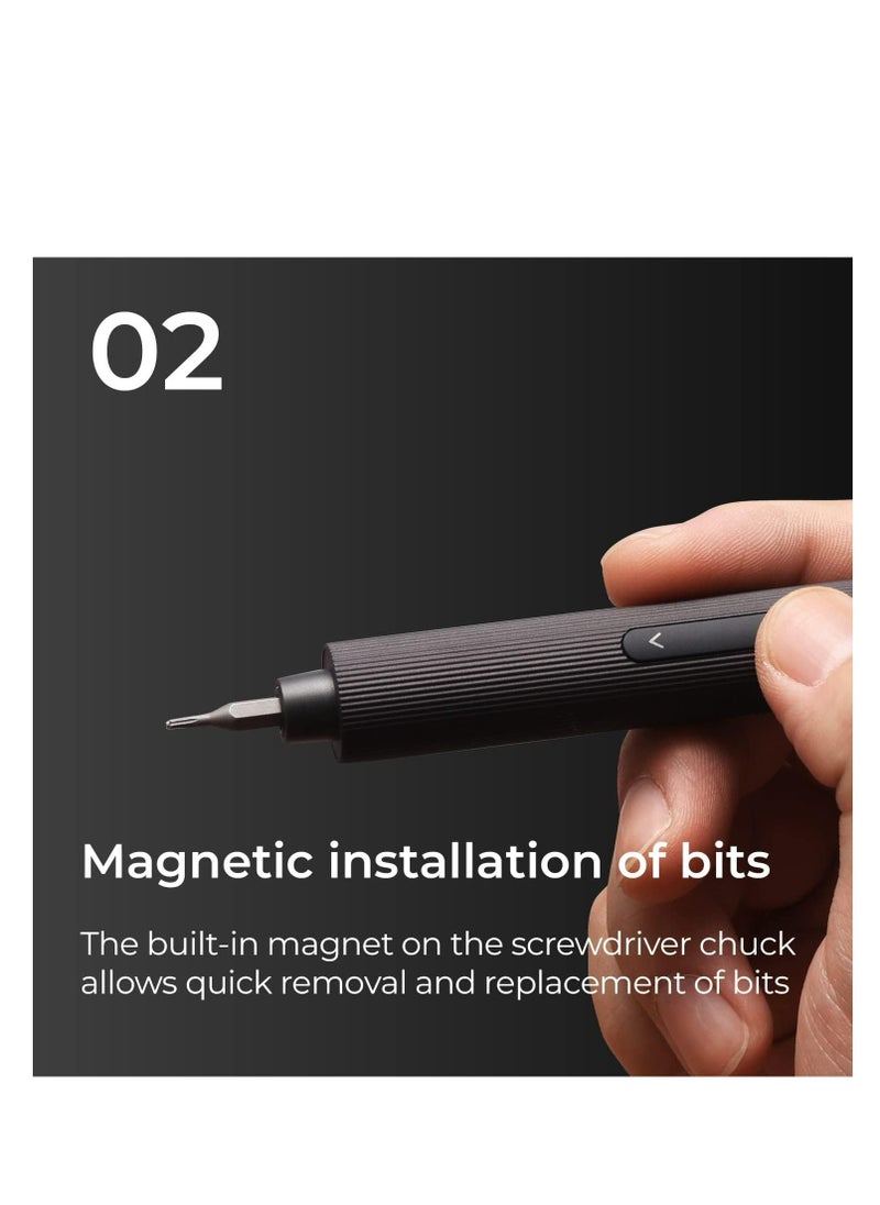 HOTO - HOTO Precision Electric Screwdriver Set 25 in 1 Magnetic Driver Bits Set Rechargeable - Image 1