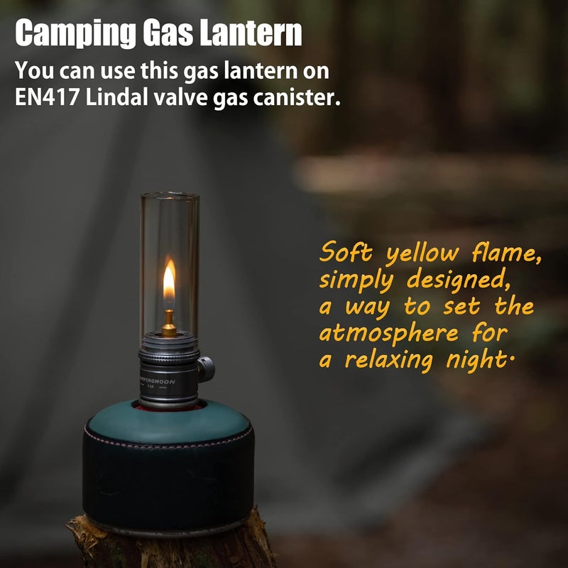 camping moon فوانيس الغاز CAMPINGMOON مع صمام ليندال EN417 علبة الغاز القياسية للتخييم T-1D - Image 2