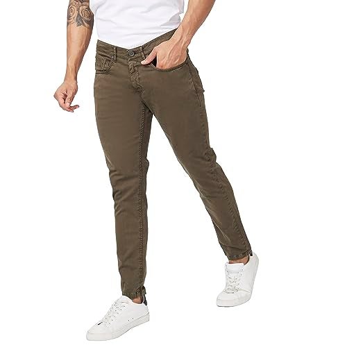 Spykar Men Olive Green Cotton Slim Fit Ankle Length Mid Rise Trousers - Image 4