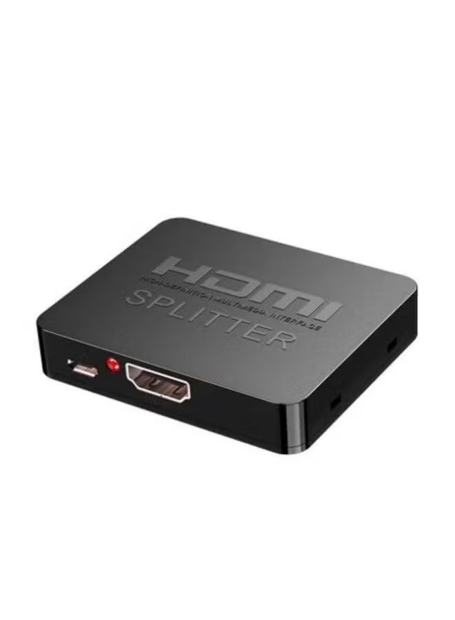 Reacon موزع HDMI 1 في 2 مخرج 4K مع مزامنة الصوت، موزع HDMI لمراقبين مزدوجين عرض مرآة للكمبيوتر المحمول، محول HDMI مزدوج لشاشتي عرض متعددة الشاشة - Image 1