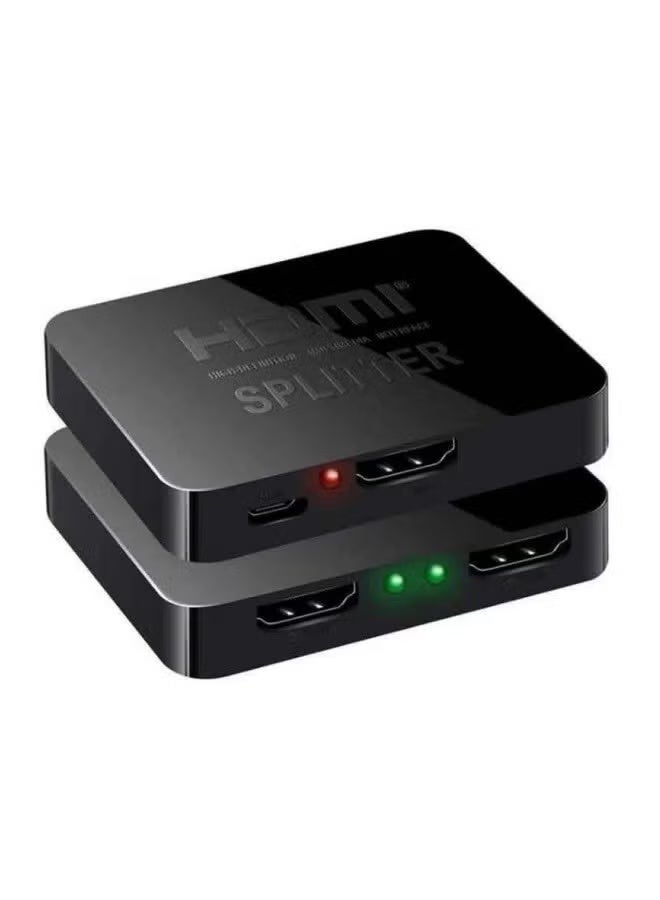 Reacon موزع HDMI 1 في 2 مخرج 4K مع مزامنة الصوت، موزع HDMI لمراقبين مزدوجين عرض مرآة للكمبيوتر المحمول، محول HDMI مزدوج لشاشتي عرض متعددة الشاشة - Image 2