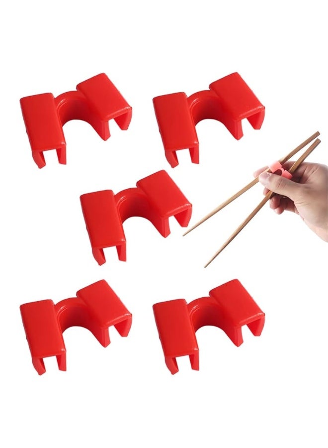 F.W Chopstick Helper - Red Color 5 PCS