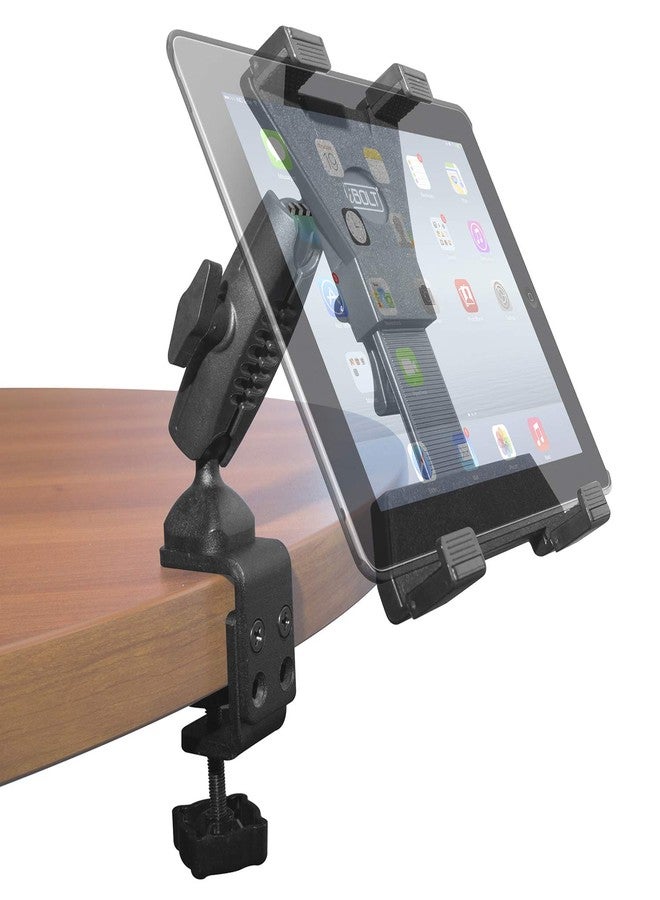 iBolt TabDock Bizmount Clamp- Heavy Duty Dual-Ball C-Clamp Mount for All 7" - 10" Tablets (iPad, Samsung Galaxy Tab, etc.) for Desks, Tables, Wheelchairs, Carts: Great for Homes, Schools, Offices - Image 1