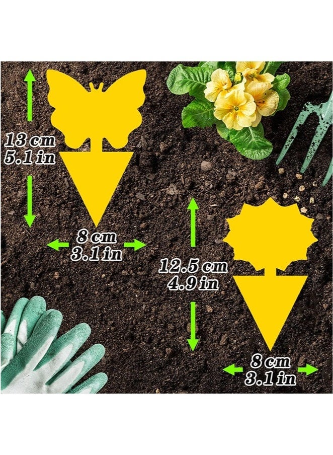Arabest Flying Insect Glue StickerTrap, EcoFriendly Pest Control Solution, Indoor and Outdoor Plants Use Sticky Fly Paper Strips Effective Mosquito Gnats Fruit Fly Bug Catcher Safe Home Fly Trap Kit - Image 3