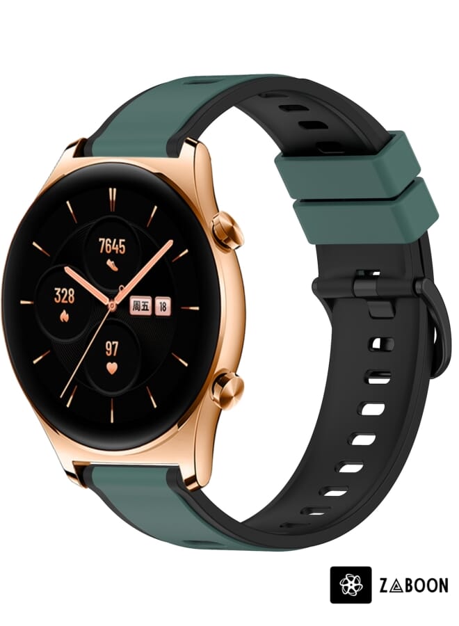 Zaboon سوار ساعة هونر GS 3 22 مم من السيليكون بلونين - Image 1