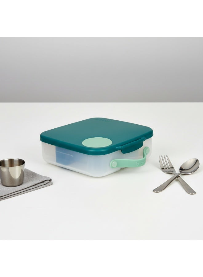 بي بوكس علبة غداء للأطفال من بي.بوكس – تصميم بينتو بستايل مع علبة تبريد مدمجة، مقاومة للتسرب، متعددة الأقسام للوجبات والوجبات الخفيفة، خالية من BPA – لون أوشن بريز - Image 3