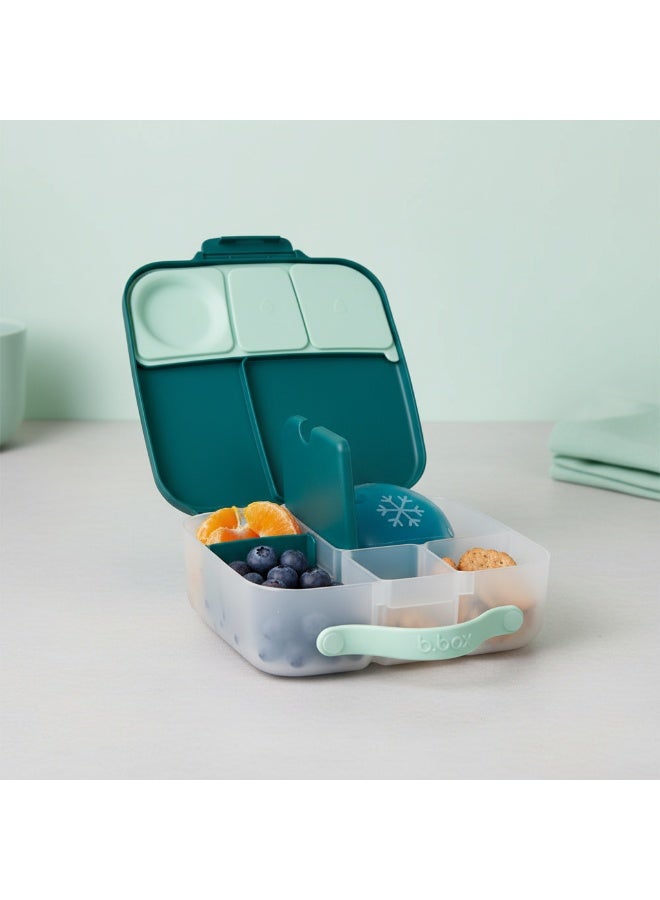 بي بوكس علبة غداء للأطفال من بي.بوكس – تصميم بينتو بستايل مع علبة تبريد مدمجة، مقاومة للتسرب، متعددة الأقسام للوجبات والوجبات الخفيفة، خالية من BPA – لون أوشن بريز - Image 4