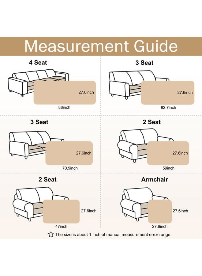 hyha Couch Covers for Dogs Washable, Non Slip Plush Dog Sofa Protectors, Fuzzy Pet Couch Covers for 3 Cushion Sofa Pet Friendly (Brown, 27.6" x 82.7") - Image 5