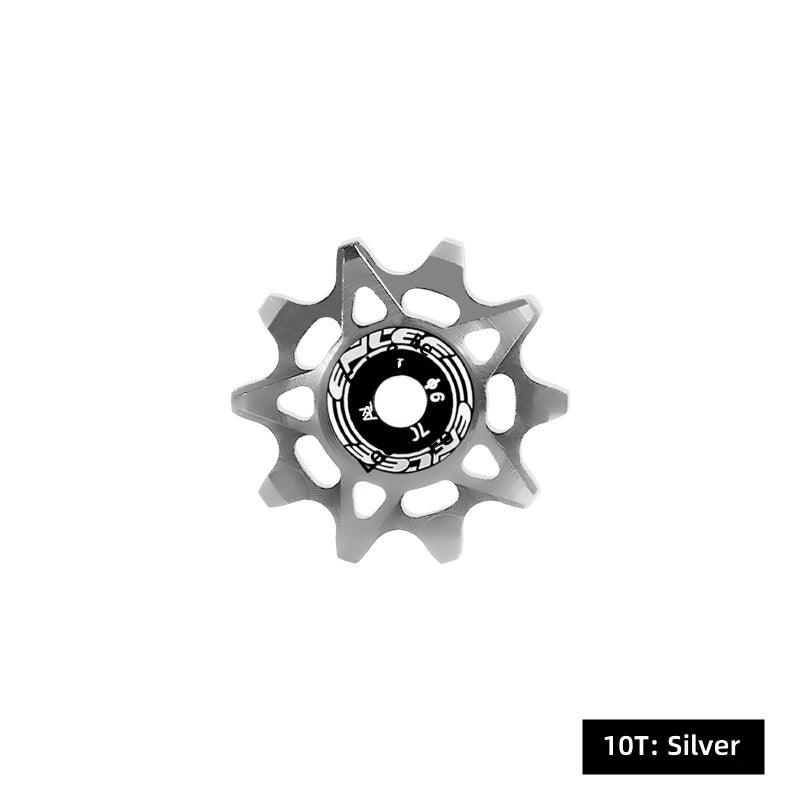 ENLEE Bicycle Rear Derailleur with Positive and Negative Tooth Ceramic Guide Pulley, for Mountain and Road Bikes (10/12/14/16T Guide Pulley)