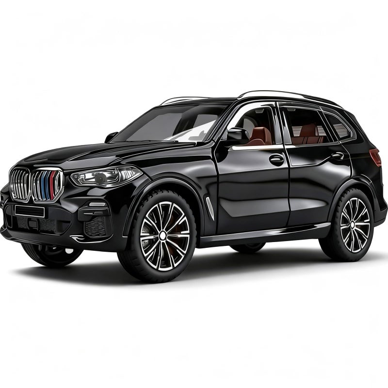 ERBADIHAGO Toy Cars Compatible for X5 132 Metal Model Car Toys with Light and Sound Pull Back Collectible Model for Kids Gift ToyBlack - Image 3