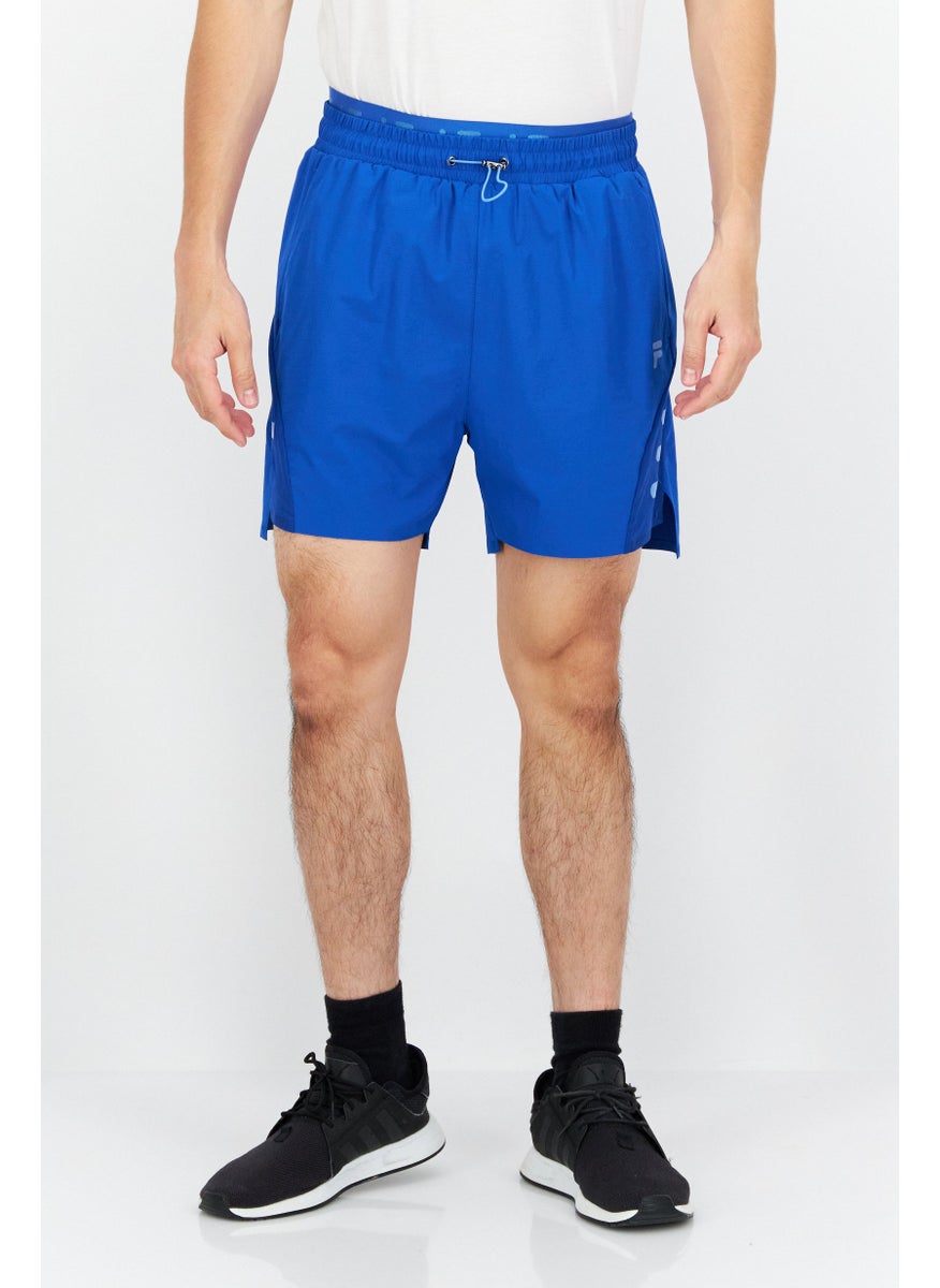 FILA Men Sportswear Fit Brand Logo Training Short, Blue  - Image 1