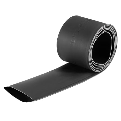 TOP-VIGOR 30mm(1.18 Inch) Heat Shrink Tubing 3.28FT 2:1 Ratio Heat Shrink Tube, Heat Shrink Sleeving for Electrical Insulation Repairs, Wrap Cable, Wire Connectors, Black - Image 1