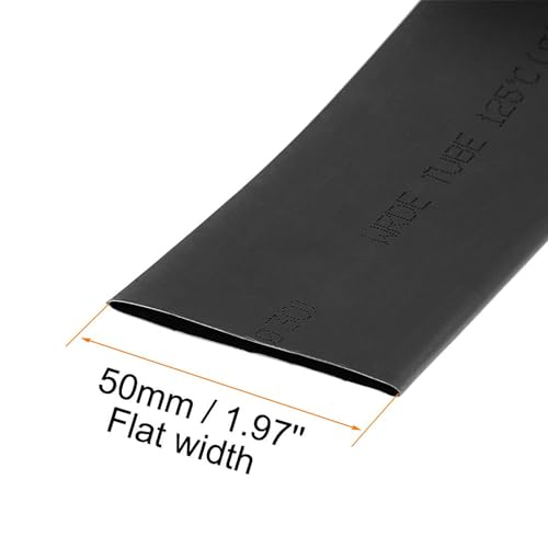 TOP-VIGOR 30mm(1.18 Inch) Heat Shrink Tubing 3.28FT 2:1 Ratio Heat Shrink Tube, Heat Shrink Sleeving for Electrical Insulation Repairs, Wrap Cable, Wire Connectors, Black - Image 3