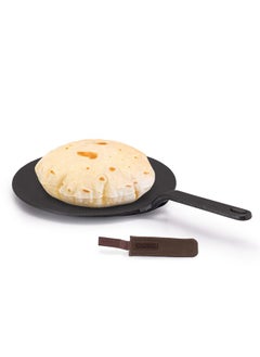 AGARO Royal Pre Seasoned Cast Iron Tawa, 26 cm Diameter, No Chemical Coating, Long Rigid Handle, Fast Heating, Heavy Weight, Gas Oven Compatible, Roti, Chapathi, Paratha, Omlette Maker - pzsku/Z4B6BA8A673770CA3112DZ/45/_/1740118671/890bddad-259e-4e50-b0cb-0e45c66a62f1