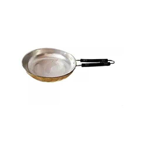 Damurhu Brass Frypan, 1000 ML Capacity, Cooking & Serving Brassware Dinnerware - Image 1