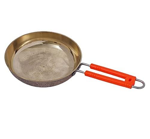 Damurhu Brass Frypan, 1000 ML Capacity, Cooking & Serving Brassware Dinnerware - Image 4