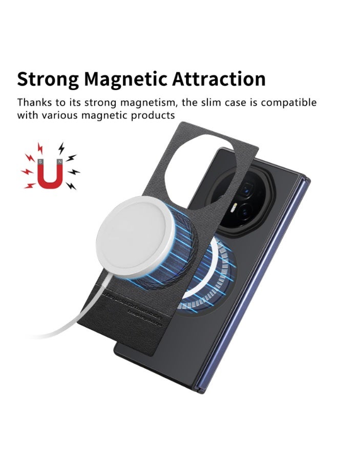 عام غطاء مغناطيسي متوافق مع هونر ماجيك V3 2024، 【يدعم الشحن اللاسلكي】 - حماية كاملة ضد السقوط والبصمات لهونر ماجيك V3. - Image 2