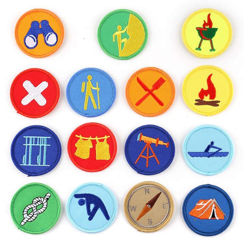 Embroidered Patch Sew OnIron On Patch Applique Clothes Dress Plant Hat Jeans Sewing Flowers Applique DIY Accessory 15PC