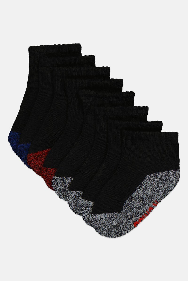 K-SWISS Toddlers Boy 8 Pairs Brand Logo Cushion Ankle Socks, Multicolor - Image 1