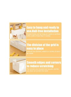 The Bros Bedside Caddy, Hanging Storage Basket with Hooks,Remote Holder, Multi-function Organizer Caddy for Headboards Bunk Beds Hospital Bed Dorm Rooms  - Image 3