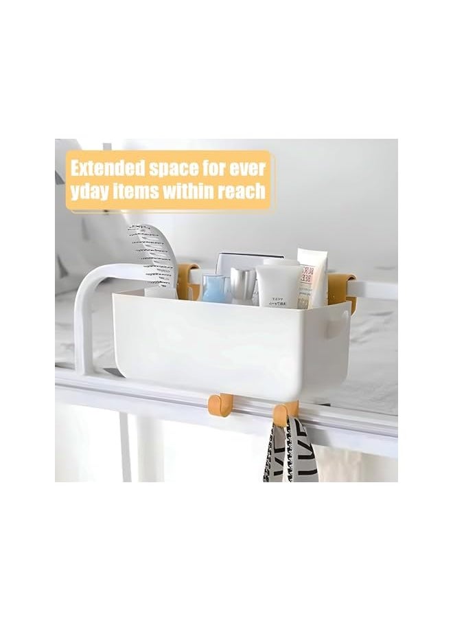 The Bros - Bedside Caddy, Hanging Storage Basket with Hooks,Remote Holder, Multi-function Organizer Caddy for Headboards Bunk Beds Hospital Bed Dorm Rooms - Image 1