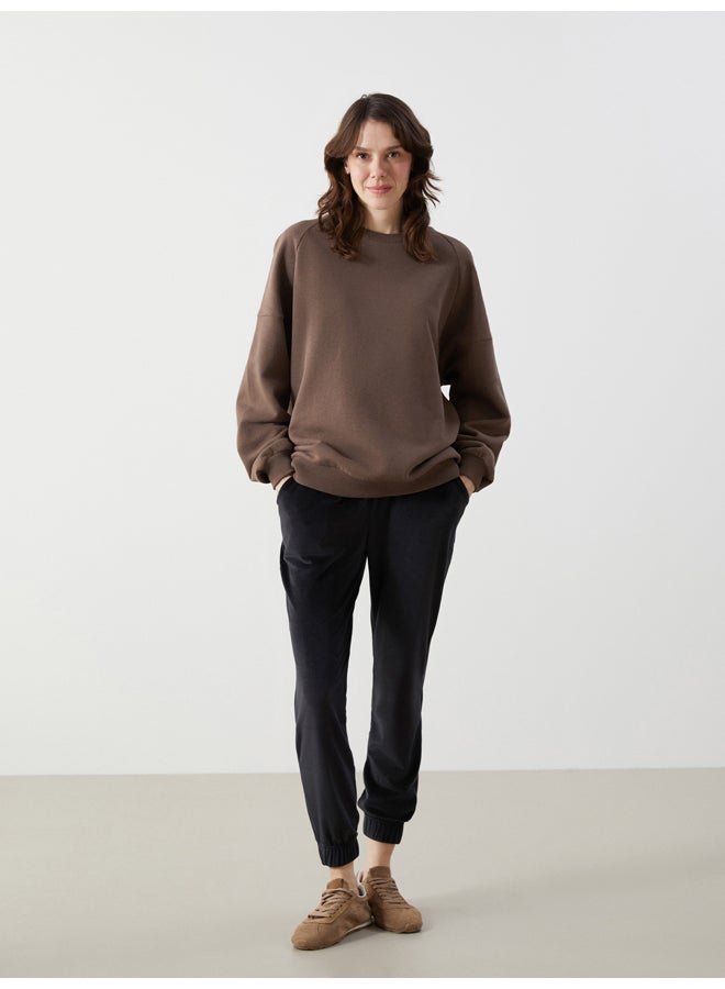 LC WAIKIKI Elasticated Waist Velvet Women's Jogger Sweatpants - Image 1