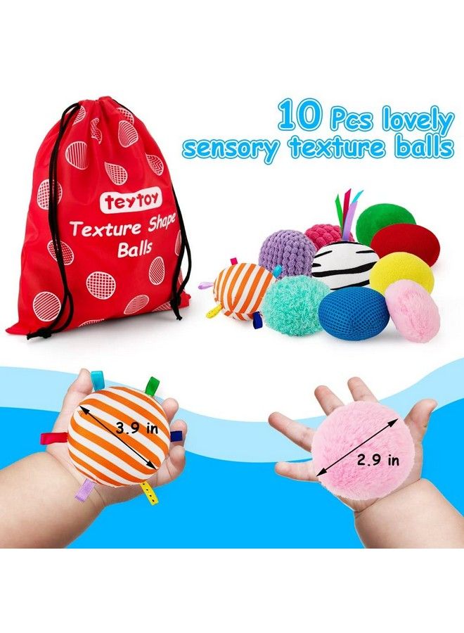 teytoy Baby Sensory Texture Ball Toy Set10Pcs Montessori Toys For Babies 612 Monthsdevelop Fine Motor & Sensory Play For Newborns’ Early Learningfidget Stress Toys For Autism/Anxiety Relief - Image 5