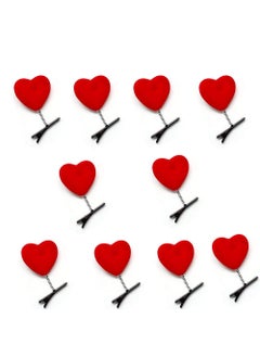 BinaryABC BinaryABC Valentines Day Red Heart Hair Clips Hairpins Head BopperValentines Day Supplies10Pcs 