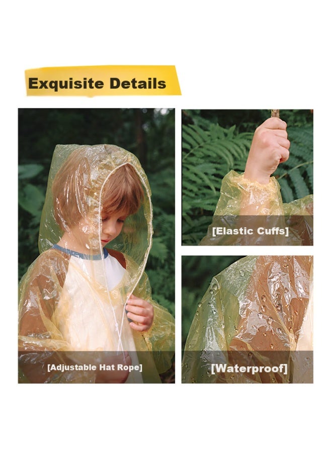 Lemonkid Children's Disposable Raincoat, Portable Rain Protection Card, Thickened For School, Travel, Outdoor Hiking, Waterproof Poncho - Image 2