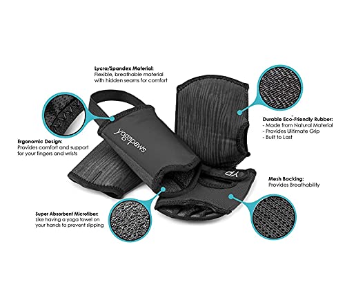 YogaPaws SkinThin Non Slip Yoga Gloves and Socks for Women and Men Hot Yoga Crossfit Cycling Sweaty Hands and Feet - Image 3